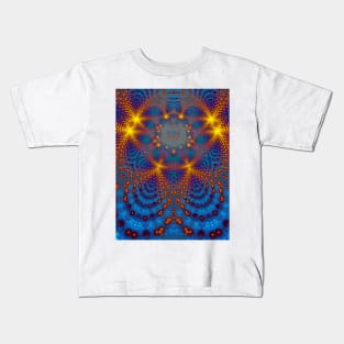 Kaleidoscope Fractal Beam Portrait Kids T-Shirt